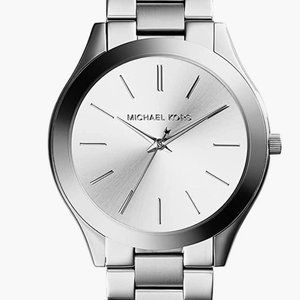 Slim Runway Silver-Tone Watch